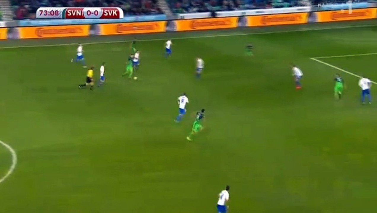 Rok Kronaveter Goal HD - Slovenia 1-0 Slovakia 08-10-2016 HD