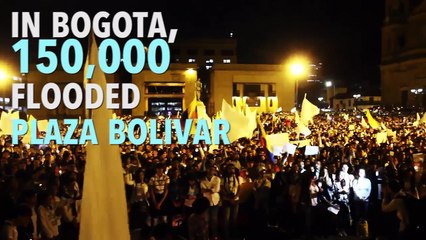 Thousands March For Peace in Colombia