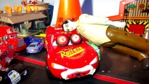 Lightning McQueen Becomes a Zombie for Halloween, he gets bit by a Zombie in Radiator Springs