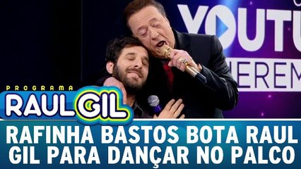 Rafinha Bastos bota Raul Gil para dançar em desafio