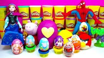 peppa pig cars 2 kinder surprise eggs violetta 3 play doh mickey mouse disney sofia