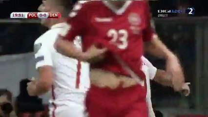 Robert Lewandowski Goal - Poland 1-0 Denmark - 08.10.2016 HD