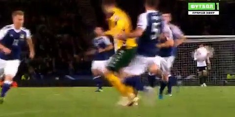 0-1 Fedor Cernych Goal - Scotland 0-1 Lithuania - 08.10.2016 HD