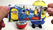 Minions unboxing kinder Surprise eggs Different sizes huevos sorpresa Mystery Chocolate Eggs