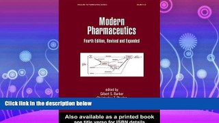 Online eBook Modern Pharmaceutics, Fourth Edition Revised and Expanded (Drugs and the