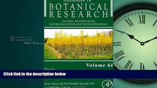 Online eBook Lignins, Volume 61: Biosynthesis, Biodegradation and Bioengineering (Advances in