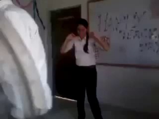 School Girl Dancing On Teacher Day