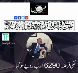 Govt of Pakistan aims to return its foreign debts by the year 2060