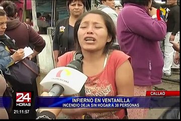 Incendio de proporciones consume 16 viviendas en AA.HH de Ventanilla