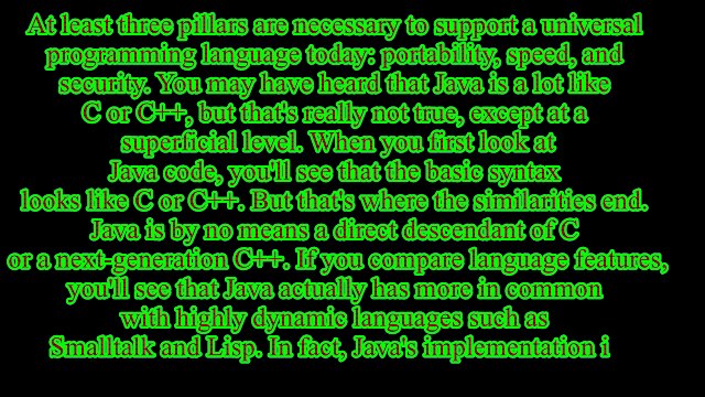 Java VS other programming Languages