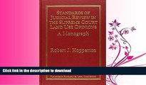 READ THE NEW BOOK Standards of Judicial Review in the Supreme Court Land Use Opinions FREE BOOK