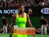 Maria Sharapova hits Serena Williams