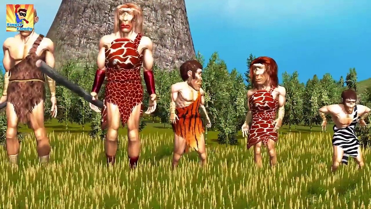 Finger Family Collection | Cave Man Finger Family Rhymes | Finger Family