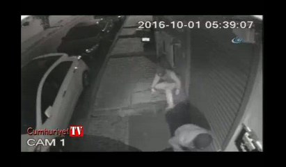 Para dolu kasayı 1 dakikada böyle çaldılar