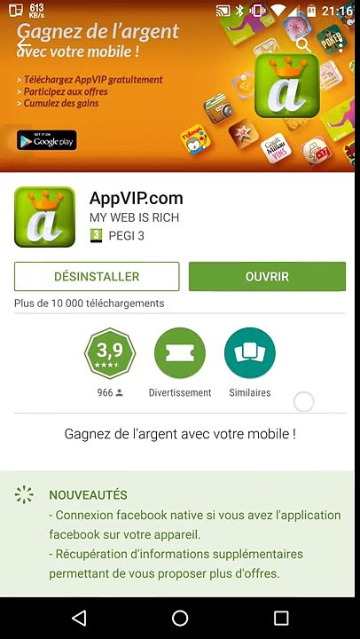 Avoir de l'argent avec son telephone