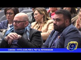 Canosa |  Raffaele Fitto per il "No" al referendum