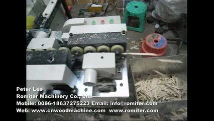 Ice cream sticks chamfering machine