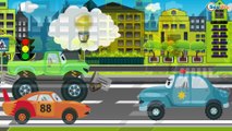 The Fire truck And The Police Car! - Truck and Vehicle Videos For Kids | Cartoons for children