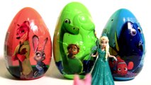 Giant Eggs Zootopia Finding Dory Disney Giant Good Dinosaur Blind Bags Kinder Pets Zootropolis ｡◕‿◕｡