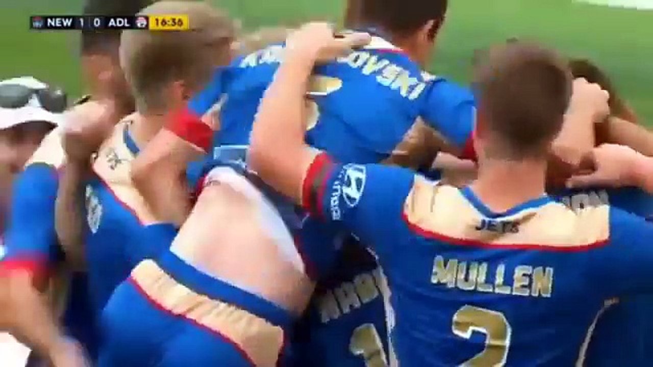 Newcastle Jets vs Adelaide United 1-1 All Goals Highlights 09-10-2016