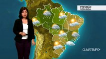 Previsão Brasil – Mais umidade no SE e CO