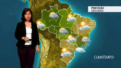 Previsão Brasil – Mais umidade no SE e CO