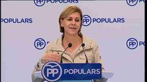 Cospedal avisa que la gobernabilidad no se puede dejar en manos de radicales