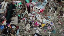 Drone shows devastation after hurricane smashes through Haiti