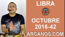 LIBRA OCTUBRE 2016-9 al 15 de octubre-Horoscopo del Amor Solteros Parejas-Tarot-ARCANOS.COM