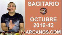 SAGITARIO OCTUBRE 2016-9 al 15 de octubre-Horoscopo del Amor Solteros Parejas-Tarot-ARCANOS.COM