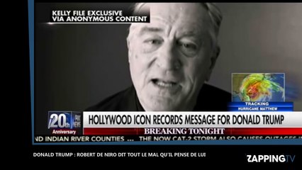 Elections américaines : Robert de Niro déclare vouloir donner un coup de poing dans la poire de Donald Trump (vidéo)