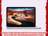 Apple MD213D/A MacBook Pro 33 cm (13 Zoll) Notebook (Intel Core i5 3210M 25GHz 8GB RAM 256GB
