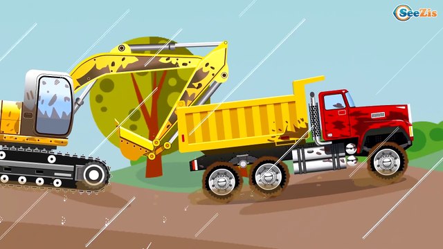 Грузовик Мультфильмы про машинки Мультики Машинки. Строительные машинки для детей