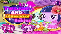 Twilight and Rainbow pony Babies: baby care games for girls!