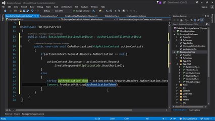 Implementing basic authentication