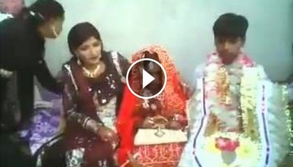 Very short age child married with eachother