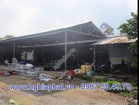 Xưởng sản xuất nhà bạt không gian, nhà bạt tiền chế, nhà bạt lều của Nghĩa Phát