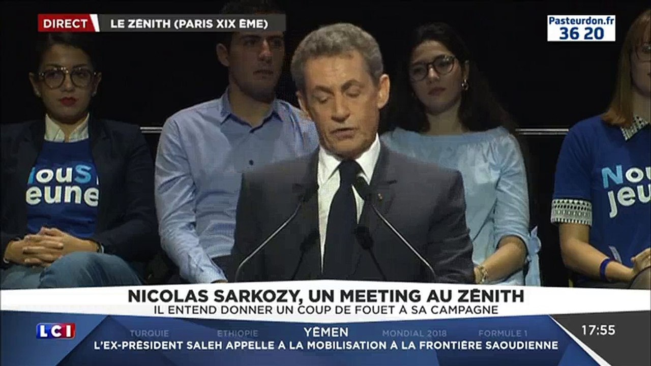 Nicolas Sarkozy essaye de blaguer à propos de la "jungle" de Calais.