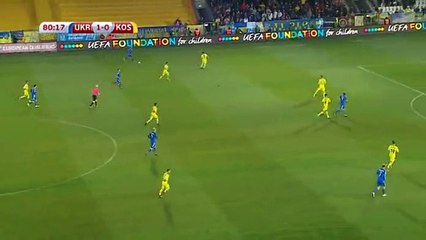 Andriy Yarmolenko Goal 2-0 Ukraine vs Kosovo