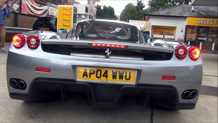 UNIQUE Ferrari Enzo LOUD Acceleration, TERRORIZES small village!