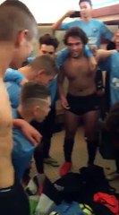 JOIE DES U18 APRES LEUR QUALIFICATION CONTRE YERVILLE