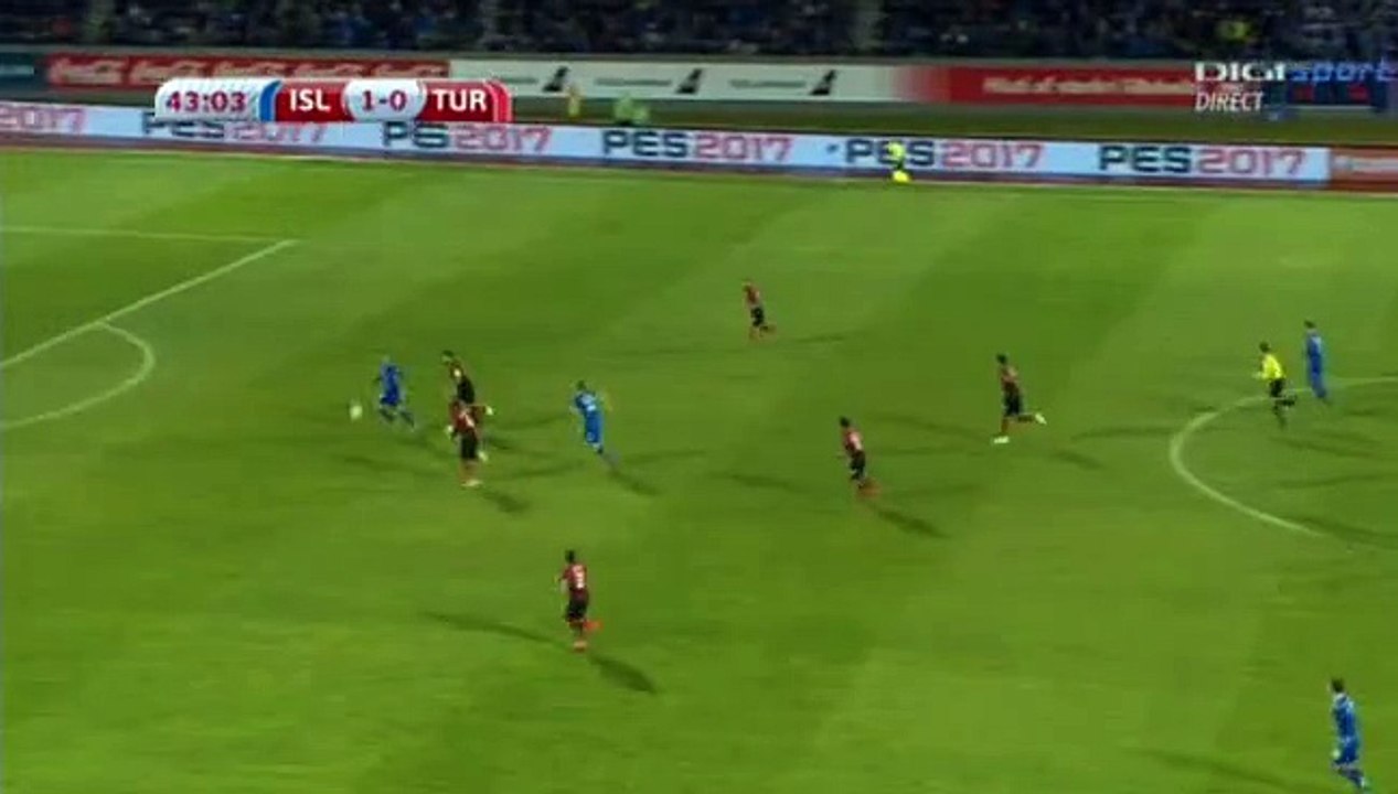 Alfred Finnbogason   Goal HD - Iceland 2-0 Turkey 09-10-2016 HD