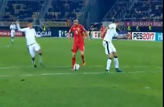 GOal Nestorovski . Macedonia 1 - 1 Italy - EUROPE: World Cup - Qualification