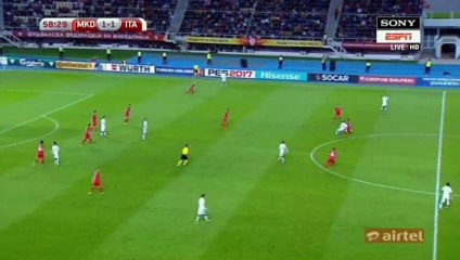 Ferhan Hasani Goal FYR Macedonia 2-1 Italy  09.10.2016 HD