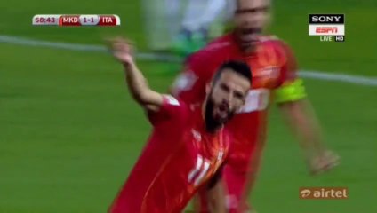 2-1 Ferhan Hasani Goal HD - FYR Macedonia 2-1 Italy - 09.10.2016 HD