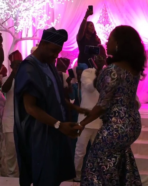 Femi Adebayo & Wife Omotayo Aduke Take First Dance Move At Ibeju Lekki Lagos