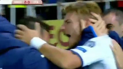 Immobile gol .Macedonia-Italia 2-3.Qualificazione mondiali.09.10.2016 -