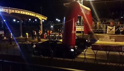 Gecenin en heyecanli ve ucuz atlatilan yarışı Konya Drag Kaza!