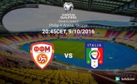 Macedonia vs Italy 2-3 Extended Highlights 9/10/2016 HD