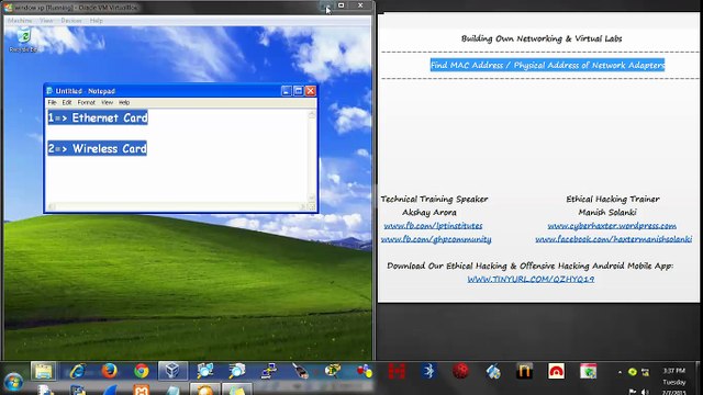 04 Find MAC Address or Physical Address of Network Adapters